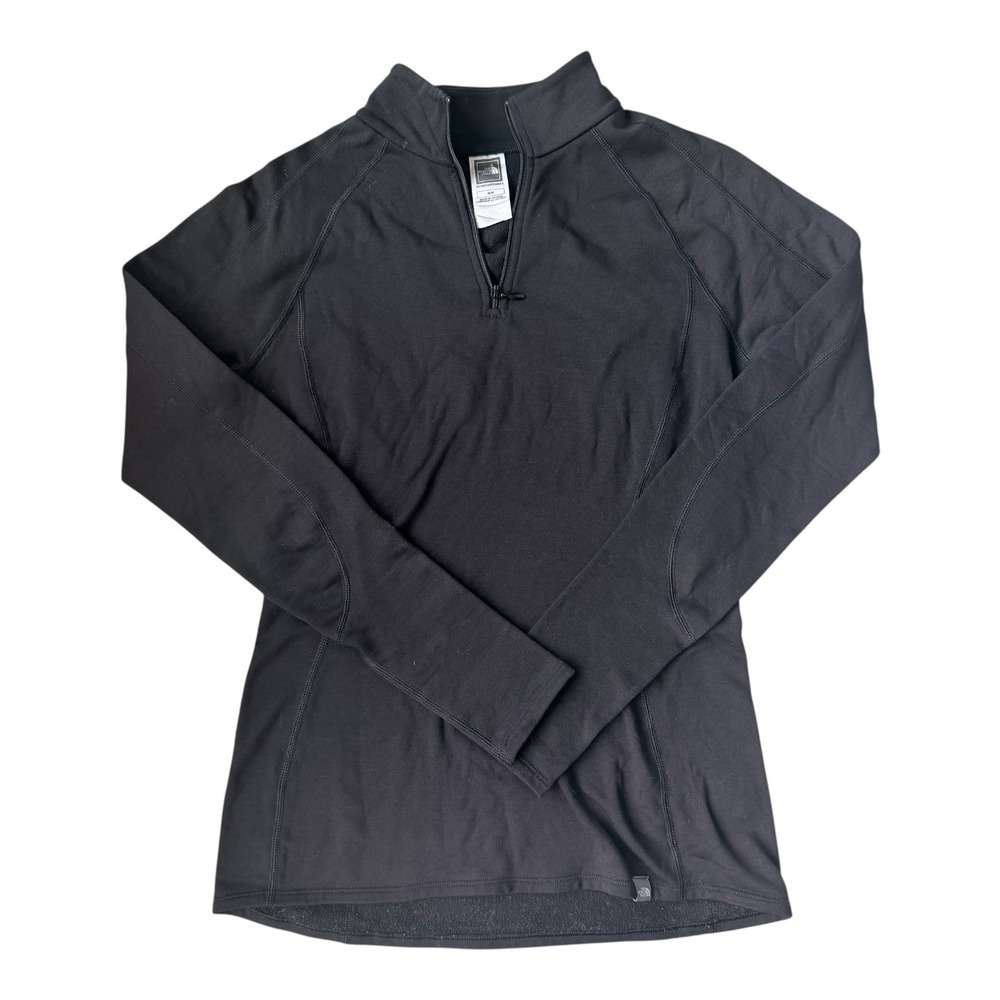 The North Face FlashDry Women's Quarter Zip Pullover Black Medium Running
